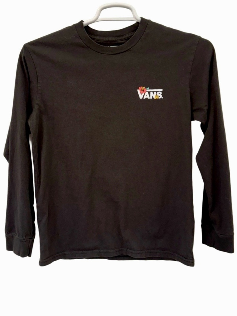 Vans | Youth Long Sleeve Tee • Skull with Flowers Logo